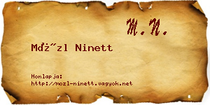 Mözl Ninett névjegykártya